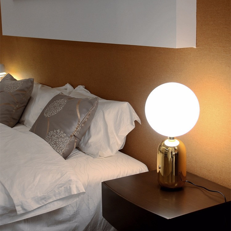 Modern classic luxury lamp replica white glass led restaurant hotel touch table lamp for hotel