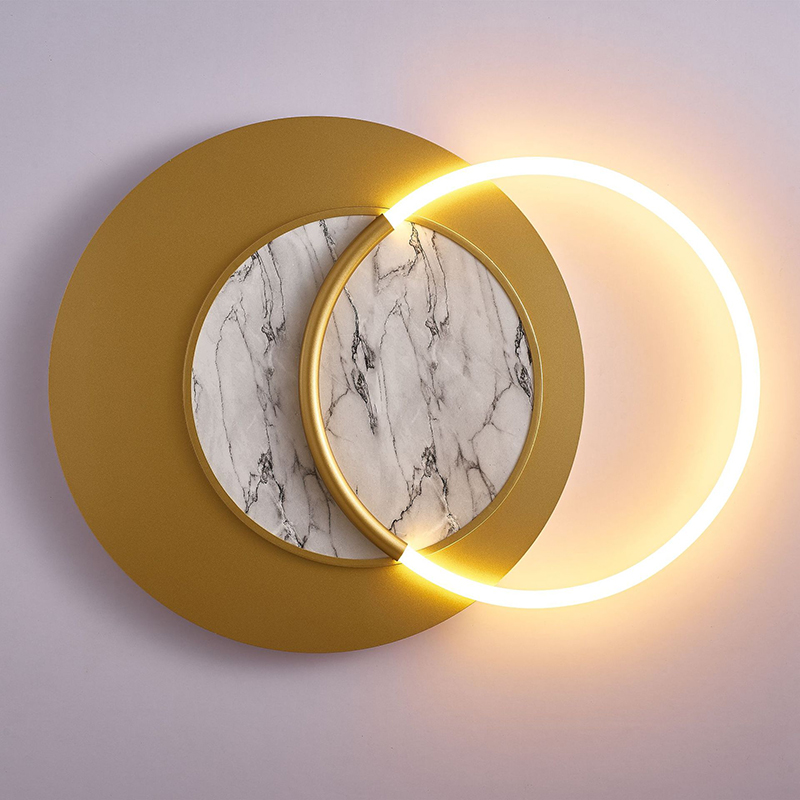 Nordic Minimalist Wall Light Indoor Modern Creative Personality LED Ring Wall Lamp For Bedroom Hotel