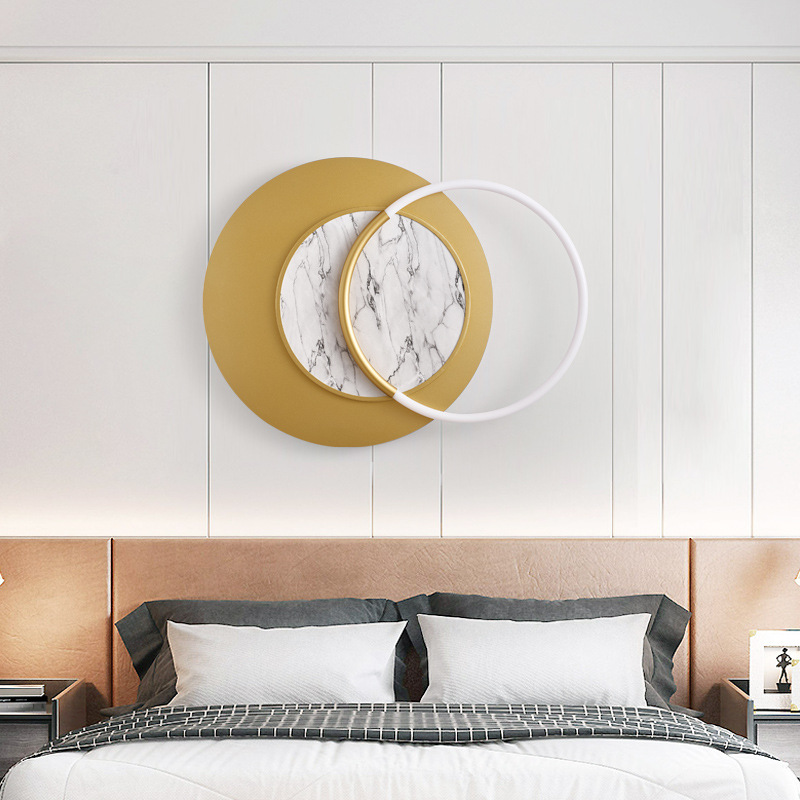 Nordic Minimalist Wall Light Indoor Modern Creative Personality LED Ring Wall Lamp For Bedroom Hotel