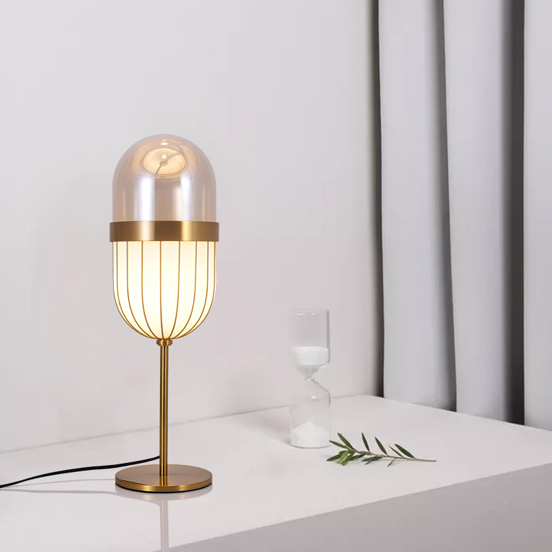 Nordic light luxury romantic table lamp light luxury atmosphere retro eye protection desk reading bedside bedroom table lamp