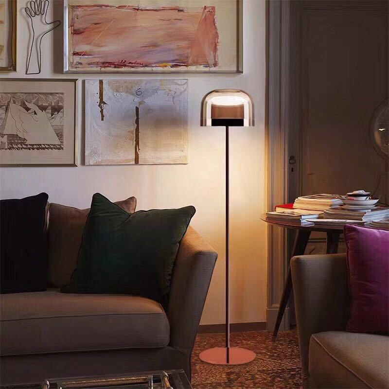 Nordic modern home living room decoration light stand glass led floor lamp