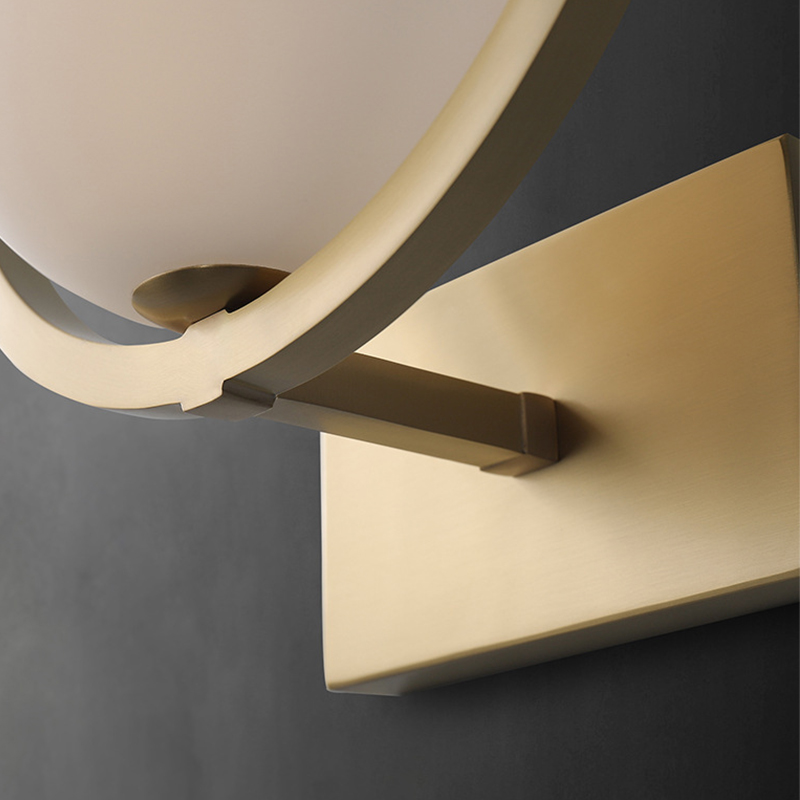 Postmodern all-copper wall lamps, guest rooms, bedrooms, individuality, Scandinavian designers